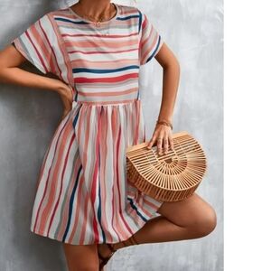 Striped Multicolor Dress By Emery Rose 3XL